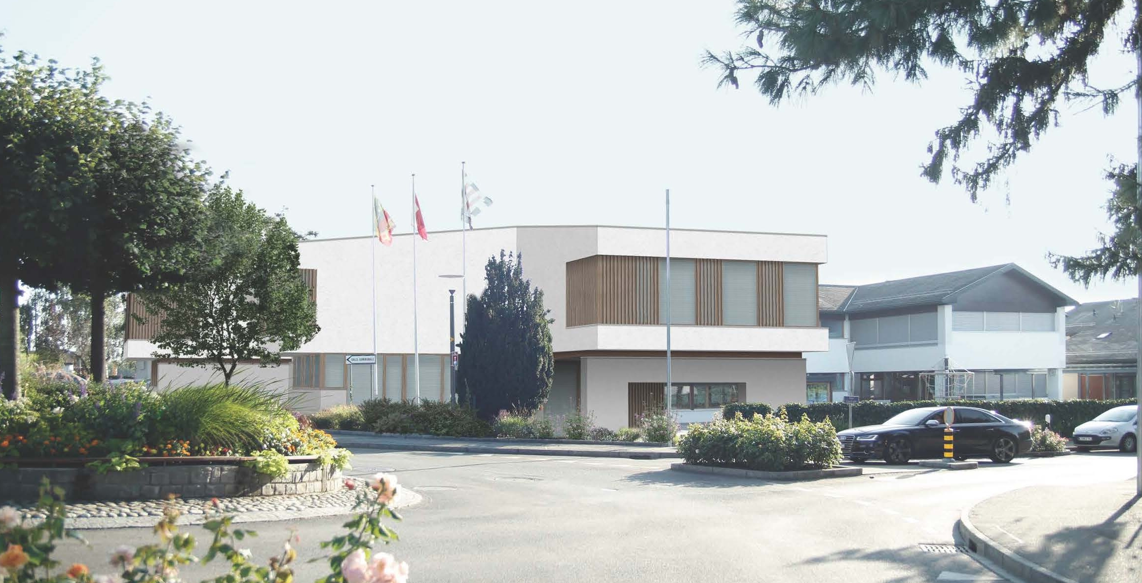 Image de synthèse – Intégration du projet sur site